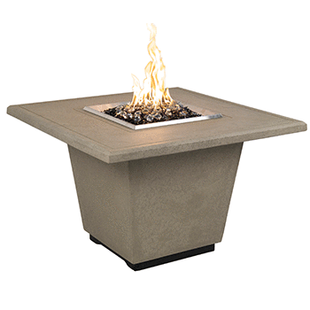 American Fyre Designs Cosmopolitan Firetable | Electric Fire Pit | Propane Fire Pit | Natural Gas Fire Pit | Square Fire Pit | Concrete Fire Pit Table