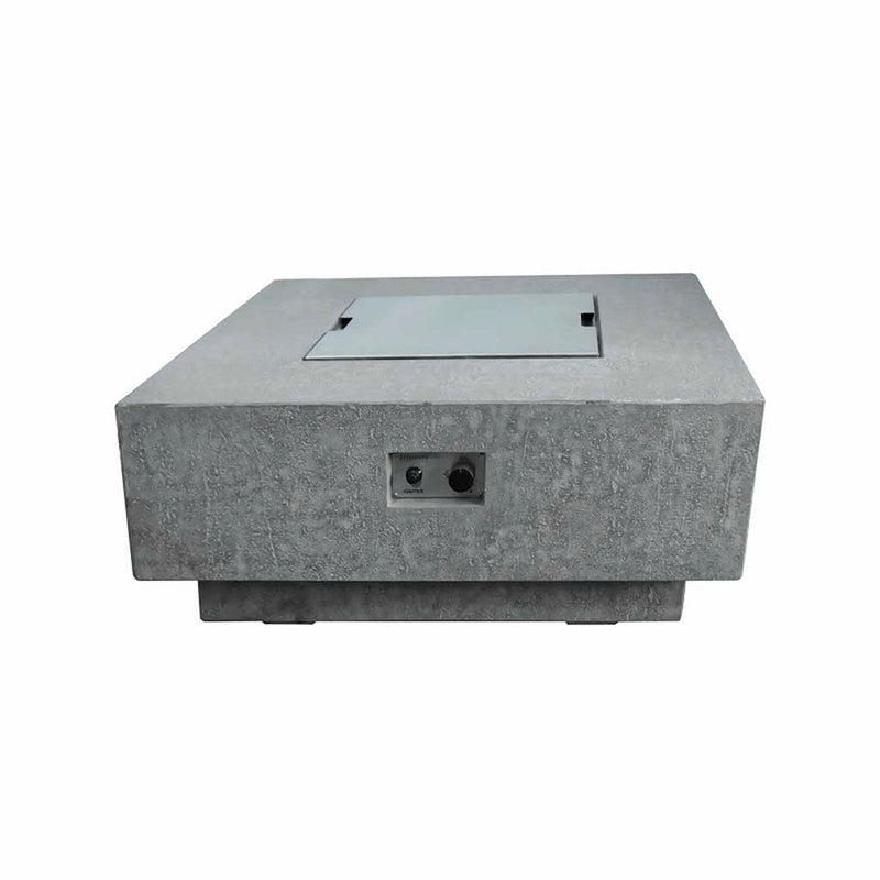 Elementi Manhattan Fire Table OFG103 | Natural Gas Fire Pit | Propane Fire Pit | Square Fire Pit | 45,000 BTUs Fire Pit