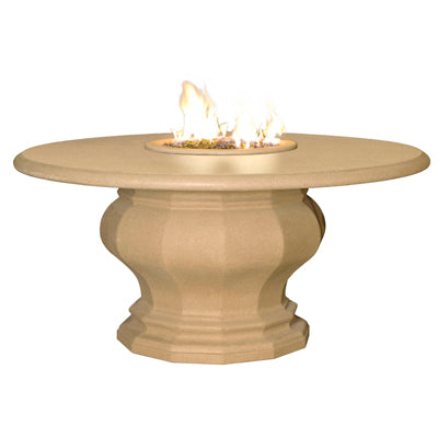 American Fyre Designs Inverted Dining Firetable | Electric Fire Pit | Propane Fire Pit | Natural Gas Fire Pit | Round Concrete Fire Pit | Fire Pit Dining Table