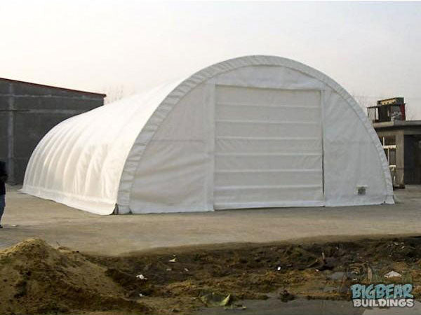 Rhino Shelters Commercial Round Truss Building 30'Wx40'Lx15'H