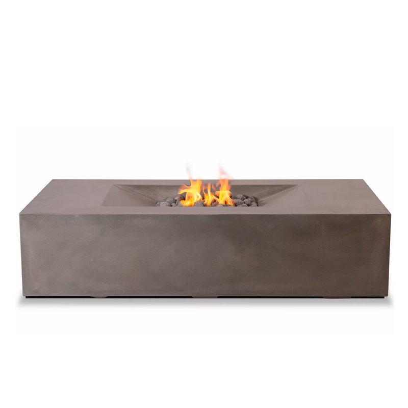 PyroMania Fire Moderne | Electric Fire Pit | Propane Fire Pit | Natural Gas Fire Pit | Rectangular Fire Pit | Concrete Fire Pit | 60,000 BTUs Fire Pit