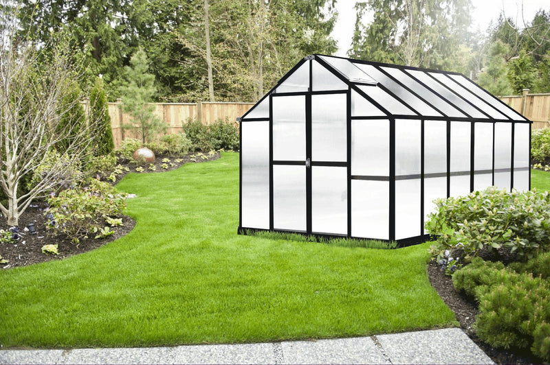 Riverstone Monticello Growers Edition Greenhouse 8FTx 12FT - Black Finish
