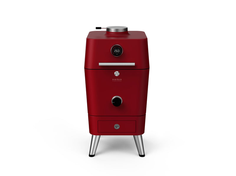 Everdure 4K Electric ignition charcoal / electric outdoor oven- Red
