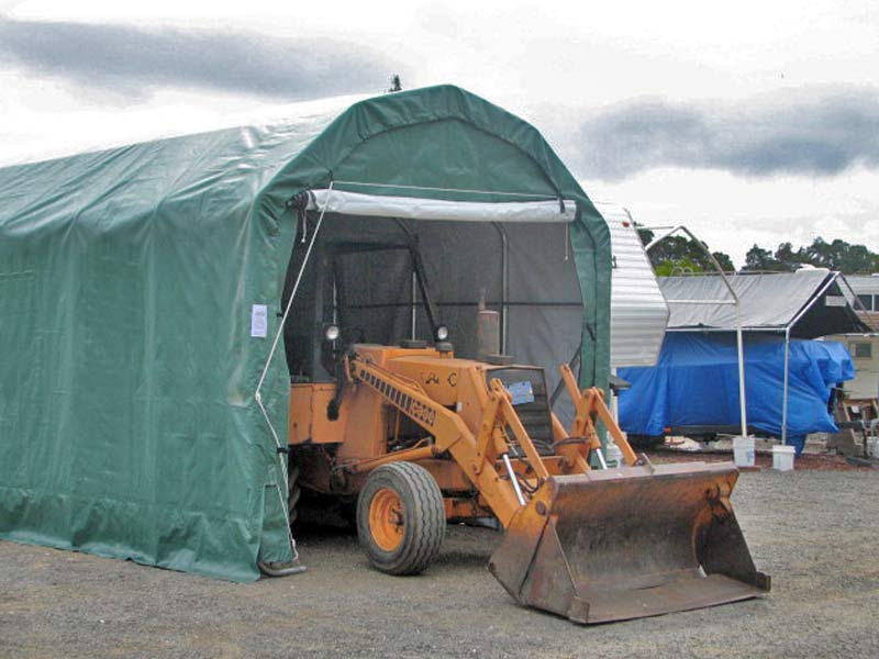 Rhino Shelters Barn Building Gambrel 12'WX24'LX10'H