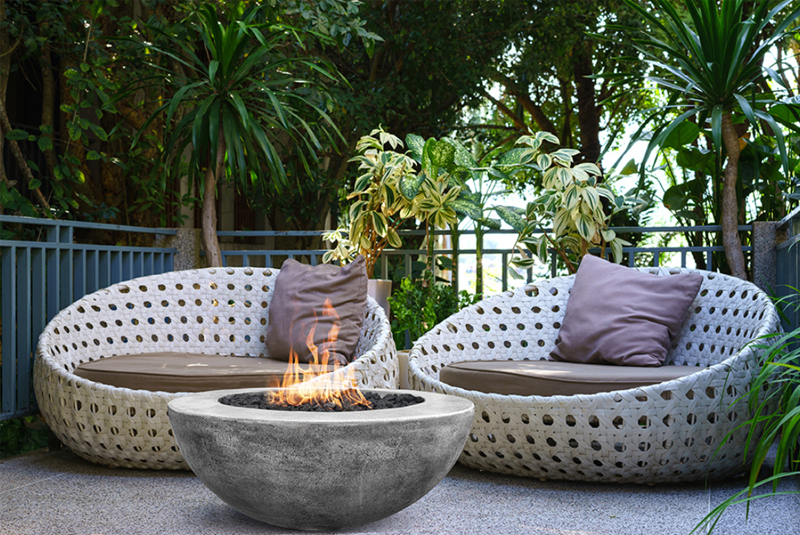Prism Hardscapes Moderno 5 Fire Bowl | Electric Fire Pit | Propane Fire Pit | Natural Gas Fire Pit | Round Fire Pit | 65,000 BTUs Fire Pit
