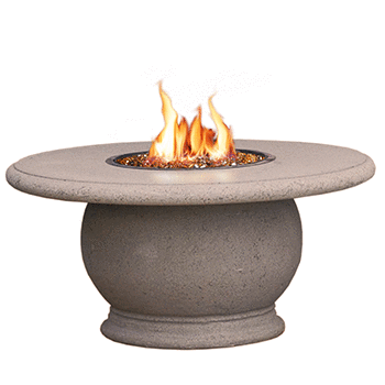 American Fyre Designs Amphora Firetable Electric Fire Pit | Propane Fire Pit | Natural Gas Fire Pit | Round Fire Pit | Round Concrete Fire Pit