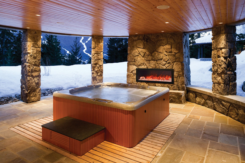 Amantii Panorama SLIM 40″ Built-in Indoor /Outdoor Electric Fireplace (BI-40-SLIM)