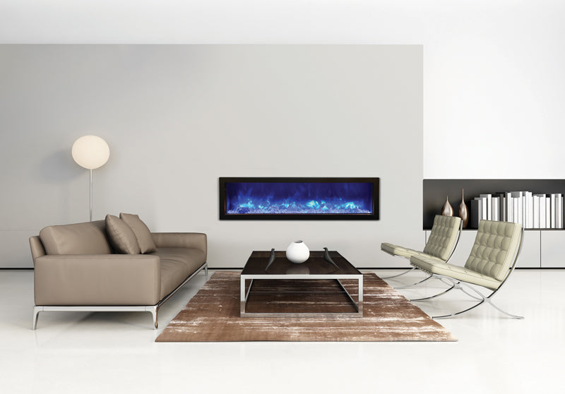 Amantii Panorama SLIM 60″ Built-in Indoor /Outdoor Electric Fireplace (BI-60-SLIM)