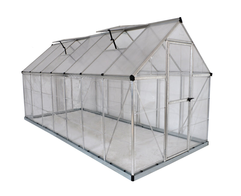 Palram - Canopia | Hybrid 6' x 14' Greenhouse - Silver