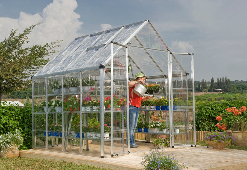 Palram - Canopia | Snap & Grow 8' x 8' Greenhouse - Silver HG8008