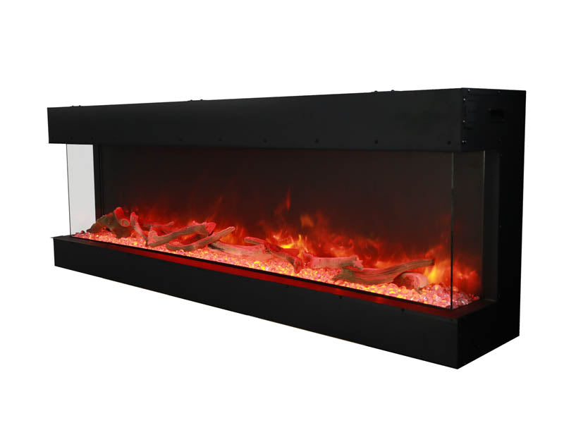 Amantii TRU-VIEW 72" Indoor /Outdoor 3-Sided Electric Fireplace (72-TRU-VIEW-XL)