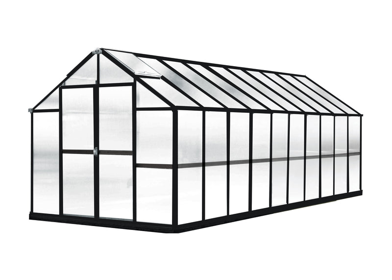 Riverstone Monticello Growers Edition Greenhouse 8FTx 20FT - Black Finish