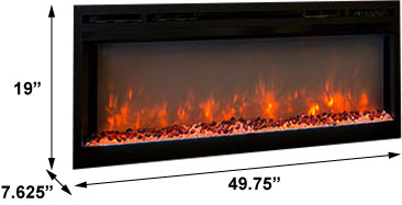 Modern Flames Spectrum 50-In Built-In Electric Fireplace