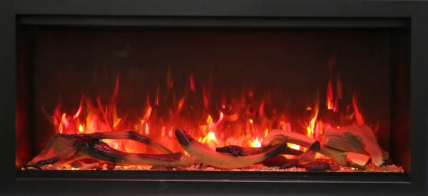 Amantii SYMMETRY XT Built-in Electric Fireplace with FIRE & ICE and Canopy Lighting