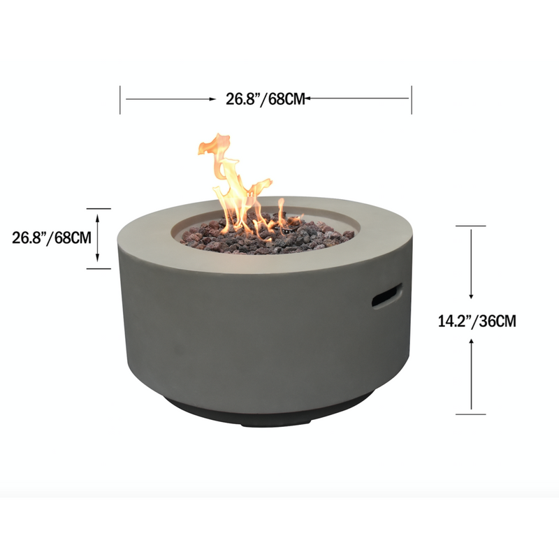 Modeno Waterford Fire Table OFG152 | Propane Fire Pit | Natural Gas Fire Pit | Round Fire Pit | 40,000 BTUs