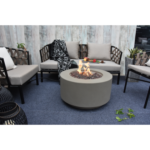 Modeno Waterford Fire Table OFG152 | Propane Fire Pit | Natural Gas Fire Pit | Round Fire Pit | 40,000 BTUs