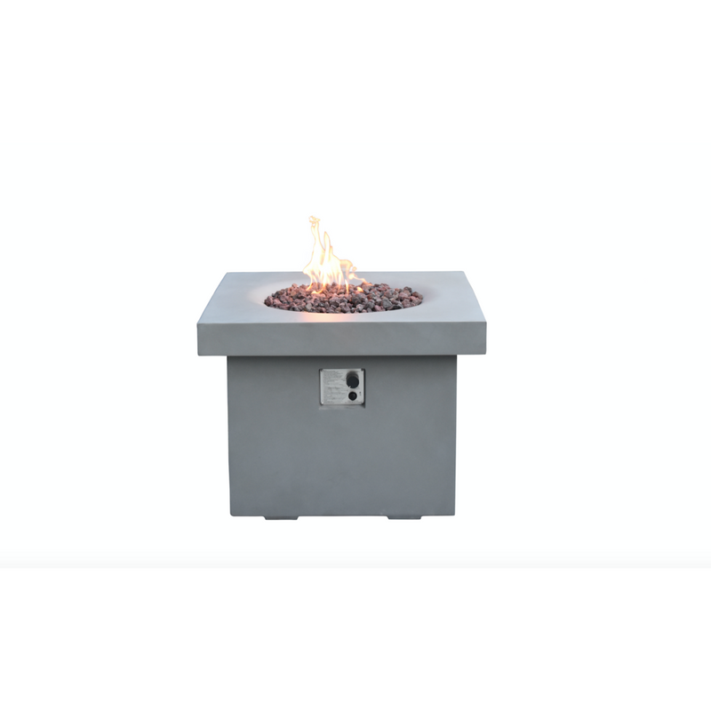 Modeno Burlington Fire Table OFG303 | Propane Fire Pit | Square Fire Pit | 50,000 BTUs Fire Pit