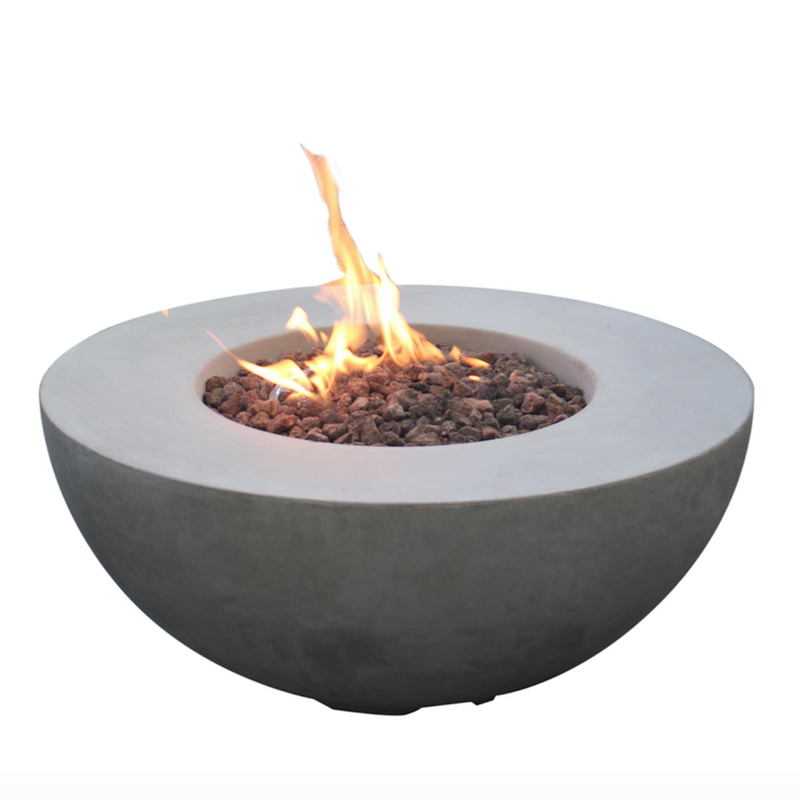 Modeno Roca Fire Table OFG107 | Propane Fire Table | Natural Gas Fire Pit | Round Fire Pit | 50,000 BTUs