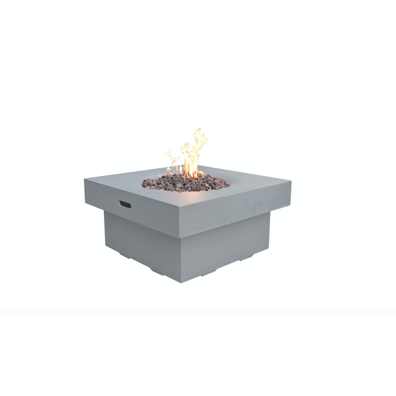 Modeno Branford Fire Table OFG141 | Propane Fire Pit | Natural Gas Fire Pit | Square Fire Pit | 50,000 BTUs Fire Pit