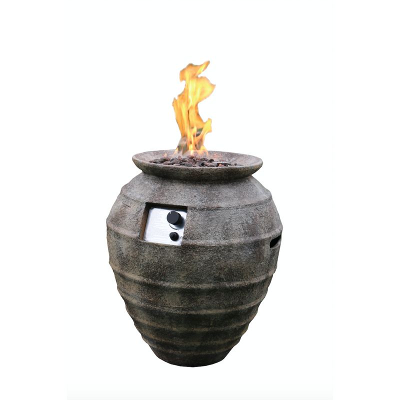 Modeno Pompeii Fire Pit OFG609 | Propane Fire Pit | Natural Gas Fire Pit I Round Fire Pit | 40,000 BTUs Fire Pit