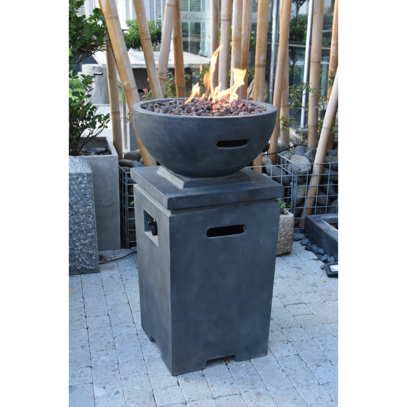 Modeno Exeter Fire Pit OFG612 | Propane Fire Pit | Round Fire Pit | 40,000 BTUs Fire Pit