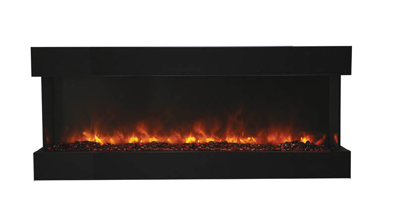 Amantii TRU-VIEW 60" Indoor /Outdoor 3-Sided Electric Fireplace (60-TRU-VIEW-XL)