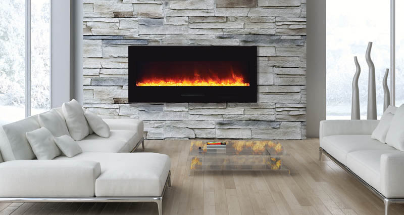 Amantii 51" Built-in /Wall Mounted Electric Fireplace (WM-FM-50-BG)