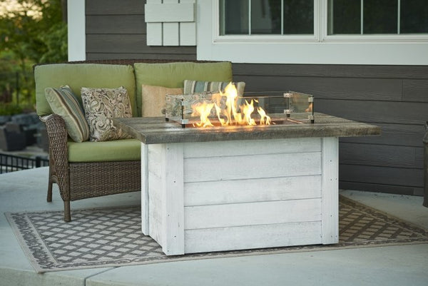 The Outdoor Greatroom Company Alcott | Electric Fire Pit | Propane Fire Pit | Natural Gas Fire Pit | Rectangular Fire Pit