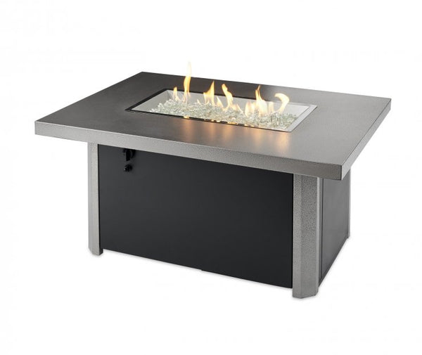 The Outdoor Greatroom Company Caden Gas Fire Pit Table | Electric Fire Pit | Propane Fire Pit | Natural Gas Fire Pit | Rectangular Fire Pit | 55,000 BTUs Fire Pit