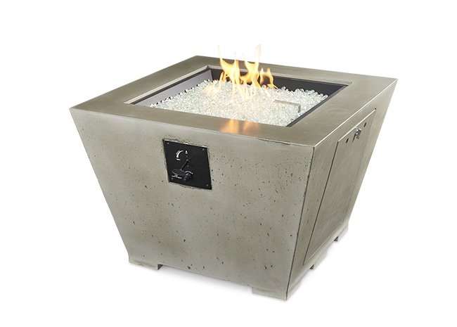 The Outdoor Greatroom Company Cove Square Gas Fire Pit Bowl | Electric Fire Pit | Propane Fire Pit | Natural Gas Fire Pit | Square Fire Pit | 79,500 BTUs Fire Pit