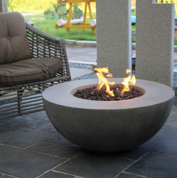 Modeno Roca Fire Table OFG107 | Propane Fire Table | Natural Gas Fire Pit | Round Fire Pit | 50,000 BTUs