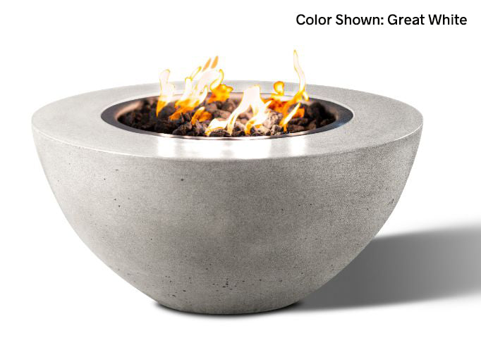 Slick Rock KOF34 Oasis Series 34-Inch Round Fire Pit | Electric Fire Pit | Propane Fire Pit | Natural Gas Fire Pit | Round Concrete Fire Pit