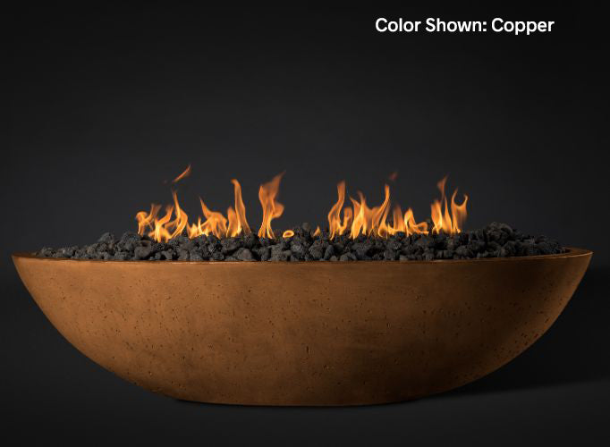 Slick Rock KOF60 Oasis Series 60-Inch Oval Fire Pit | Electric Fire Pit | Propane Fire Pit | Natural Gas Fire Pit | Round Concrete Fire Pit
