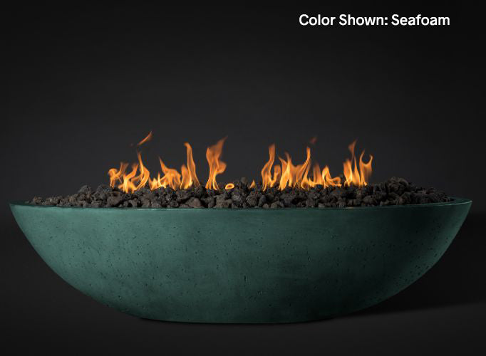 Slick Rock KOF60 Oasis Series 60-Inch Oval Fire Pit | Electric Fire Pit | Propane Fire Pit | Natural Gas Fire Pit | Round Concrete Fire Pit