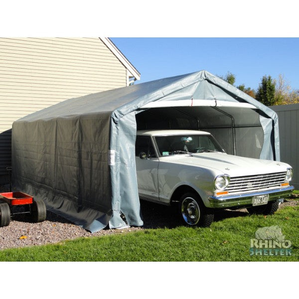 Rhino Shelters Instant Garage House 12'Wx20'Lx8'H