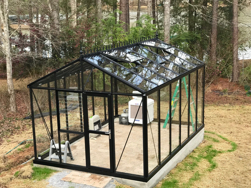 EXACO Royal Victorian |  VI 34 Black | 4mm Tempered Glass Greenhouse