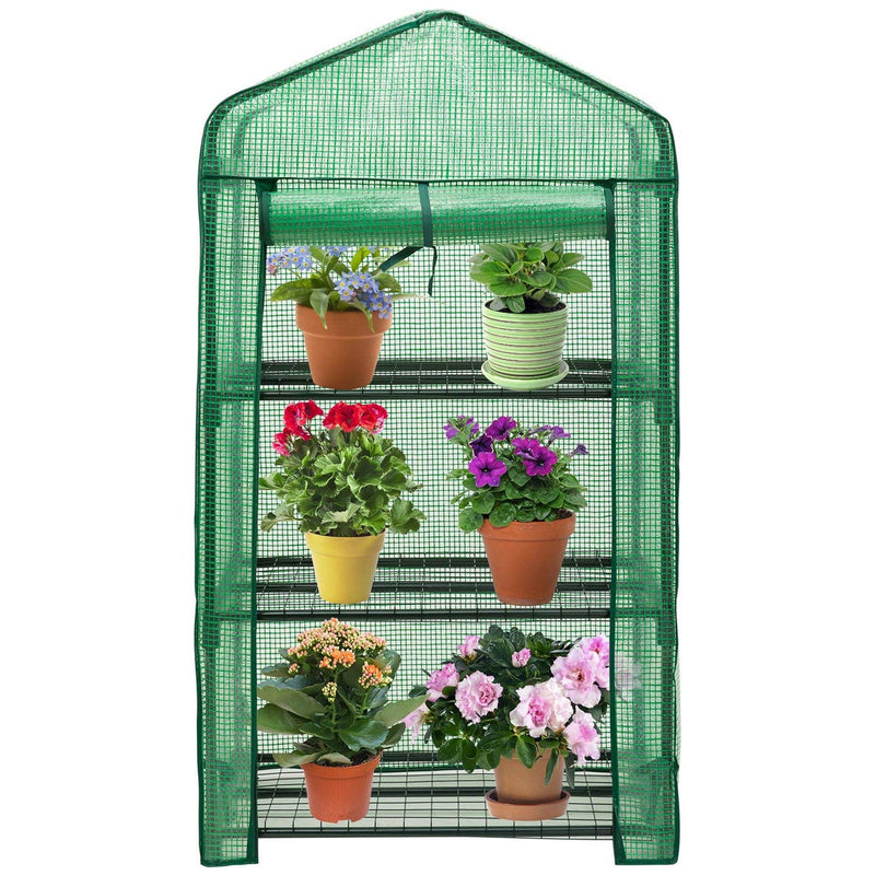 Riverstone Monticello GENESIS 3 Tier Portable Rolling Greenhouse with Opaque Cover