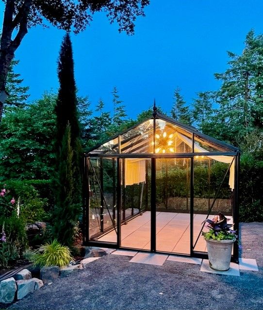 EXACO Royal Victorian | VI 34 Poly | 10mm Twin-Wall Polycarbonate Greenhouse in Dark Green