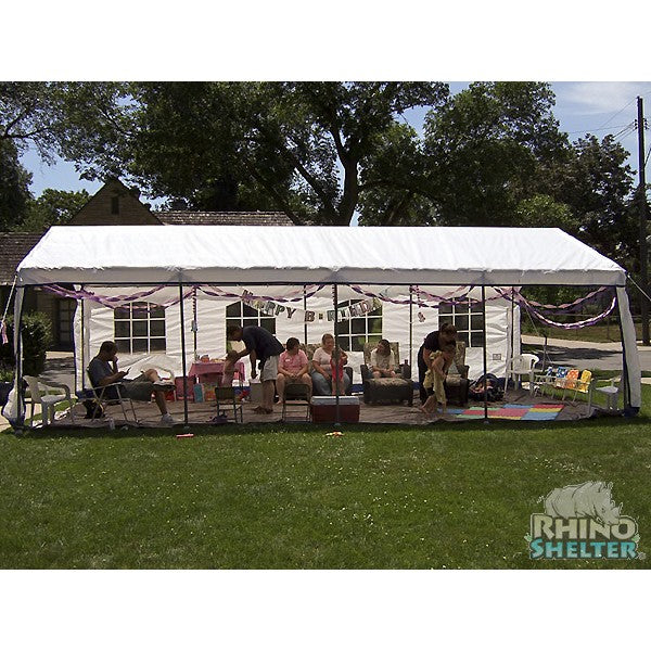 Rhino Shelters Party Tent House 14'Wx27'Lx9'H