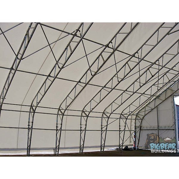 Rhino Shelters Peaked Truss Building 65'Wx49'Lx26'H