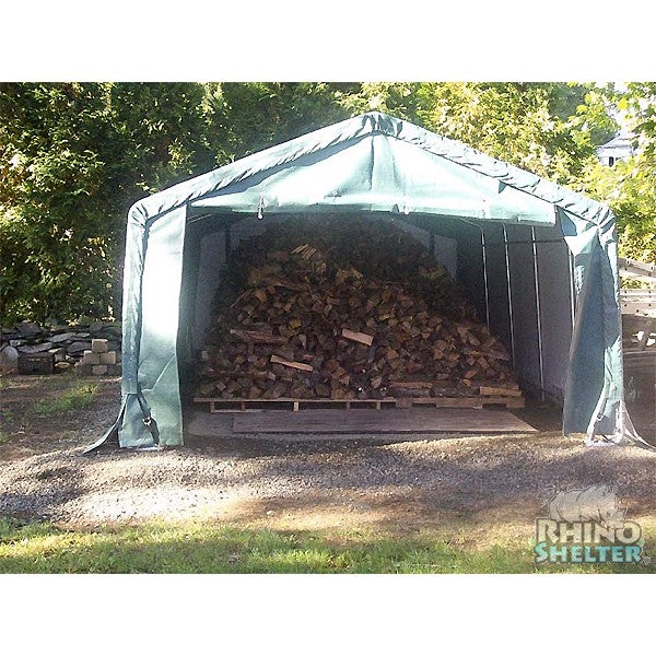 Rhino Shelters Instant Storage Shed House 12'Wx12'Lx8'H