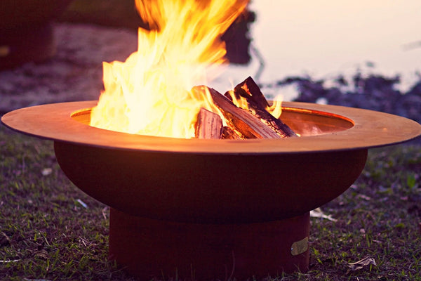 Fire Pit Art Saturn | Electric Fire Pit | Propane Fire Pit | Natural Gas Fire Pit | Round Fire Pit | 120,000 BTUs Fire Pit