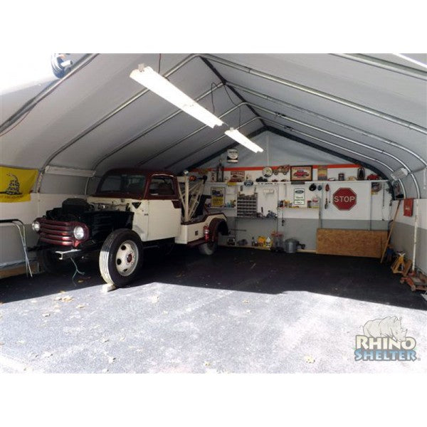 Rhino Shelters Two Car Garage House 22'Wx24'Lx12'H