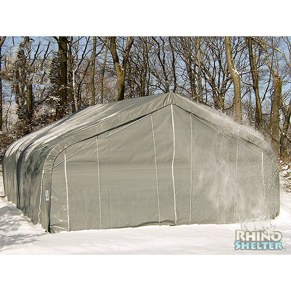 Rhino Shelters Two Car Garage House 22'Wx24'Lx12'H