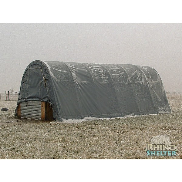 Rhino Shelters Utility Building Round 14'Wx30'Lx12'H
