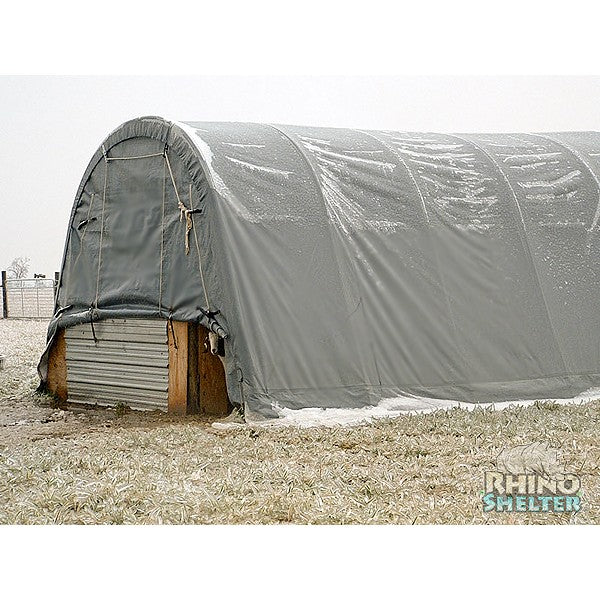 Rhino Shelters Utility Building Round 14'Wx30'Lx12'H