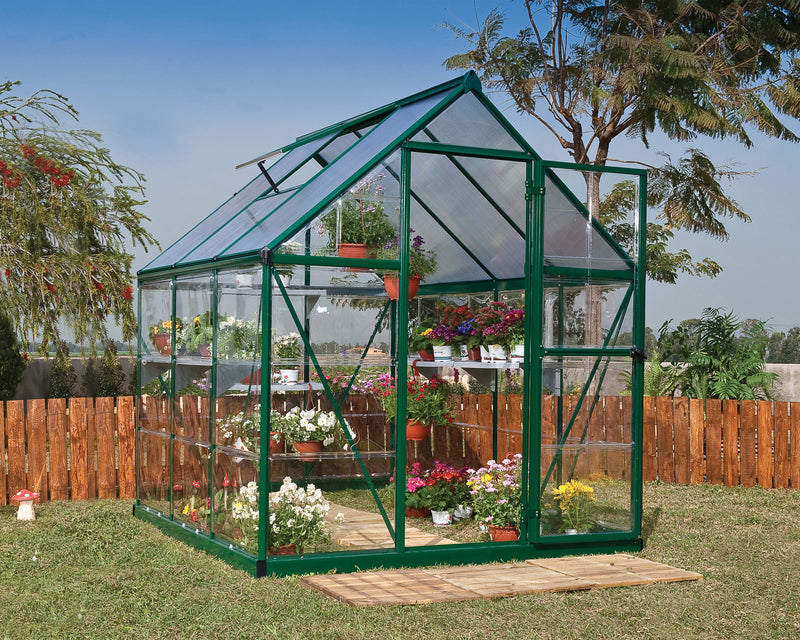 Palram - Canopia | Hybrid 6' x 6' Greenhouse - Green HG5506G
